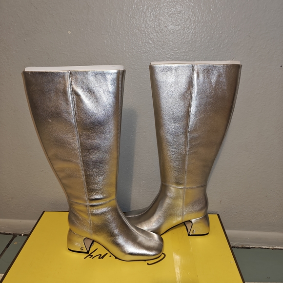 Circus NY By Sam Edelman Women's Oaklyn Wide-Calf Block-Heel Dress Boots Size 6 - Picture 4 of 16